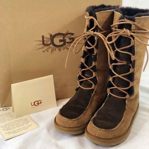 Genuine Ugg Vintage Classic Tall Lace Up Boots